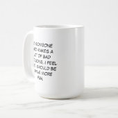 Mauvaises décisions Mug (Devant gauche)