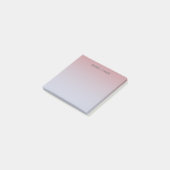Mauve and Light Blue Sunset Ombre, op maat gemaakt Post-it® Notes (Schuin)