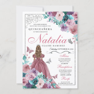 Mauve & Blauwgroen Oceaan Sunset Princess Quincean Kaart
