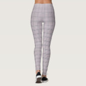 Mauve Blue Grid-controles I Leggings (Achterkant)