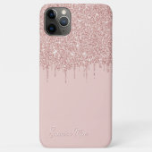 Mauve Blush Roze Rose Goud Glitter Art Patroon Case-Mate iPhone Case (Achterkant)