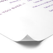 Mauve Boho Bloem 🌸 Grappigste Gekste Spel Poster (Hoek)