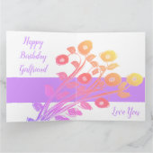 Mauve Bonne Carte Papier Anniversaire Girl (Intérieur)