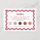 Mauve, Brunt Orane & Bronze Rose carte de code ves (Devant)