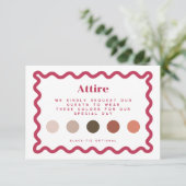 Mauve, Brunt Orane & Bronze Rose carte de code ves (Debout devant)