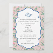 Mauve Chalk Rehearsal Dinner Kaart (Voorkant)