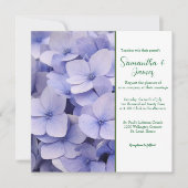 Mauve Chrysanthemum Faire-part de mariage (Devant)