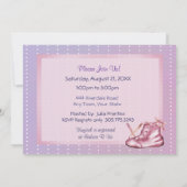 Mauve Dreams Shower Invitation pour bébé fille (Dos)