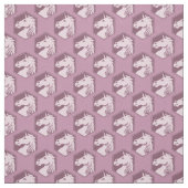Mauve Eenhoorn Zeshoekpatroon Stof (Swatch)