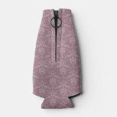 Mauve Elegant Damask Glacière de bouteille personn (Dos)