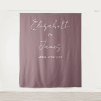 Mauve Elegante Minimalistische Trouwfoto Achtergro