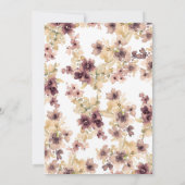 Mauve en gouden  Vrijgezellenfeest Kaart (Achterkant)