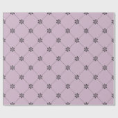 Mauve en zwart  Pattern Cadeaupapier (Vlak)