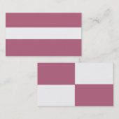 Mauve et Carte de visite blanc (Devant / Derrière)