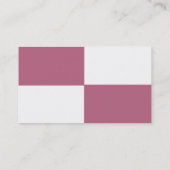 Mauve et Carte de visite blanc (Dos)