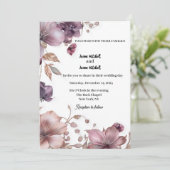 Mauve et Pony Faire-part de mariage (Debout devant)