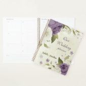 mauve fleurs blanches verdure mariage (Devant avec enveloppe)