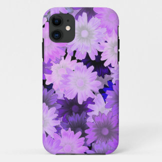 Mauve floral iPhone 11 hoesje