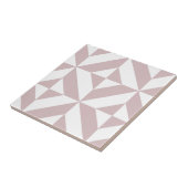 Mauve Geometric Deco Cube Patroon Tegeltje (Zijkant)