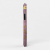 Mauve Gilded Marble with Fleur de lis Case-Mate iPhone Case (Achterkant/rechts)