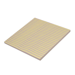 Mauve grijze ongelijke strepen op beige. Keramisch Tegeltje