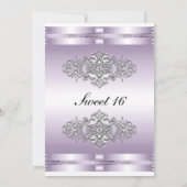 Mauve Invitation Sweet sixteen 16 (Dos)