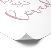 Mauve je bent zo geliefd poster (Hoek)