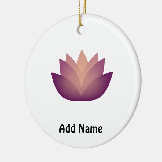 Mauve Lotus Flower Keramisch Ornament (Links)
