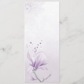 mauve mauve violet menu mariage botanique (Dos)