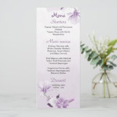 mauve mauve violet menu mariage botanique (Debout devant)