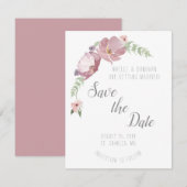 Mauve Meadows | De datumkaart opslaan Save The Date (Voorkant / Achterkant)