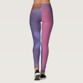 “Mauve Mirage Flow”  –  Abstract Pink Blue Peach Leggings (Achterkant)