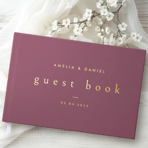 Mauve moderne noms de mariage et date vrai foin
