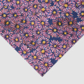 Mauve Moody Daisies Tissuepapier (Detail)