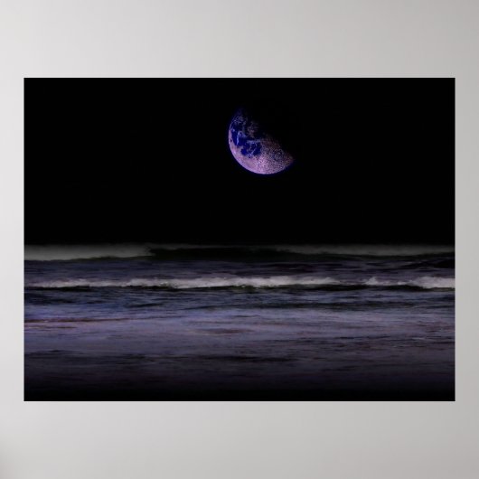 Mauve Ocean Poster (Voorkant)