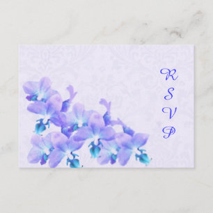 Mauve Orchids RSVP-kaart RSVP Kaartje