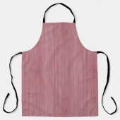 Mauve Paarse Bamboe Wood Grain Kijk Schort (Voorkant)