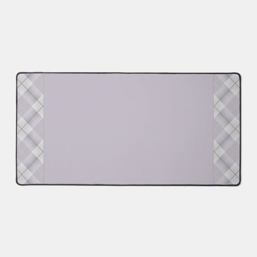 Mauve Paarse met geruite zijbalk ontwerp Bureaumat (Voorkant)