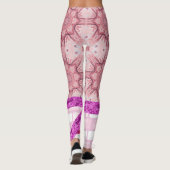 Mauve Pink Brick Leggings Floral (Achterkant)