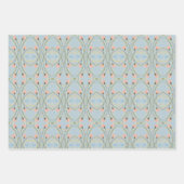 Mauve Pink en Blue Inpakpapier Vel (Voorkant 3)