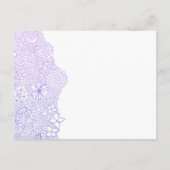 Mauve Purple N'Importe Quel Invitation De Fête À O (Dos)