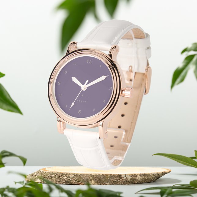 Mauve Purple premier monogramme Montre eWatch (Créateur téléchargé)