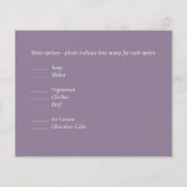 Mauve Sage Botanical Leaves RSVP Budget Weduwen (Achterkant)