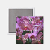 Mauve Singapore Orchid Magnet (Recto/Verso)