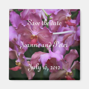 Mauve Singapore Orchid Magnet