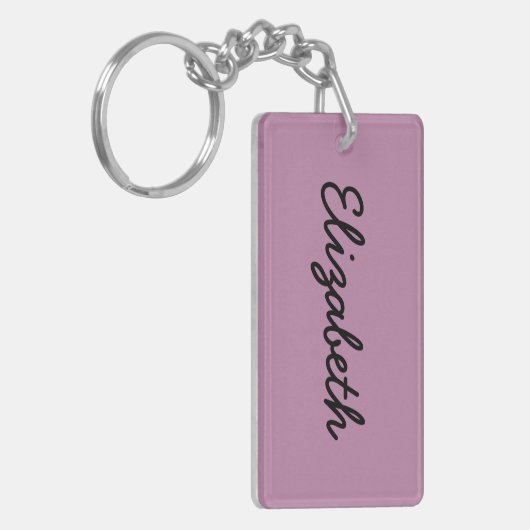 Mauve Solid Color Sleutelhanger (Voorkant Links)