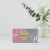 Mauve Sparkle Carte de visite (Debout devant)