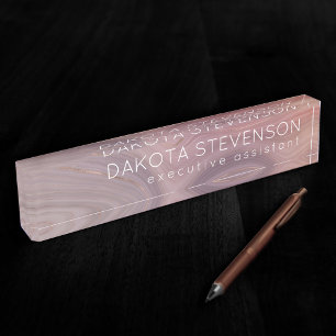 Mauve Strata   Dustroze roodroodbruin Naambordje