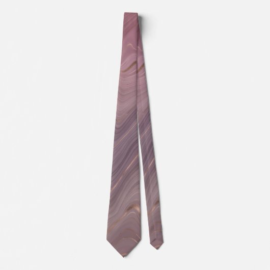 Mauve Strata | Dustroze roodroodbruin Stropdas (Voorkant)