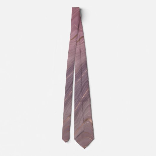Mauve Strata | Dustroze roodroodbruin Stropdas (Achterkant)